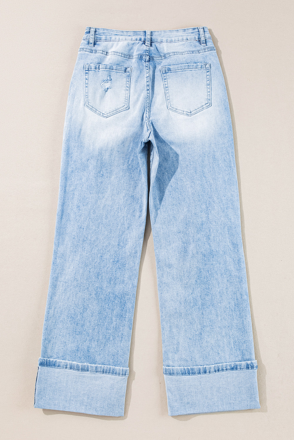 The Beau Distressed Straight Jeans