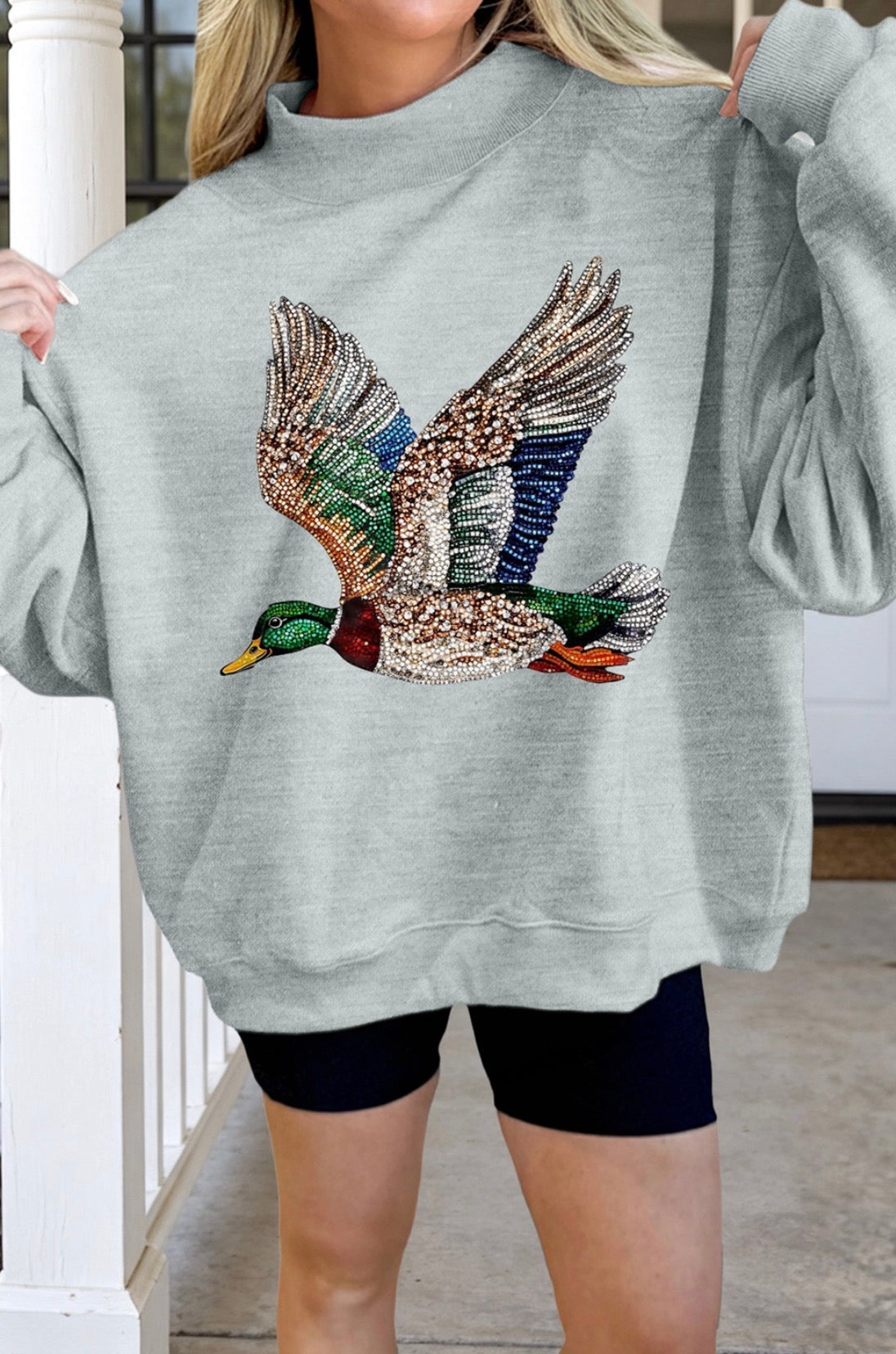 Rhinestone Mallard Sweatshirt | PREORDER 🦆✨