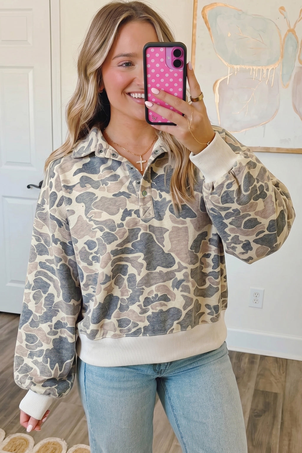 The Weekend Camo Pullover