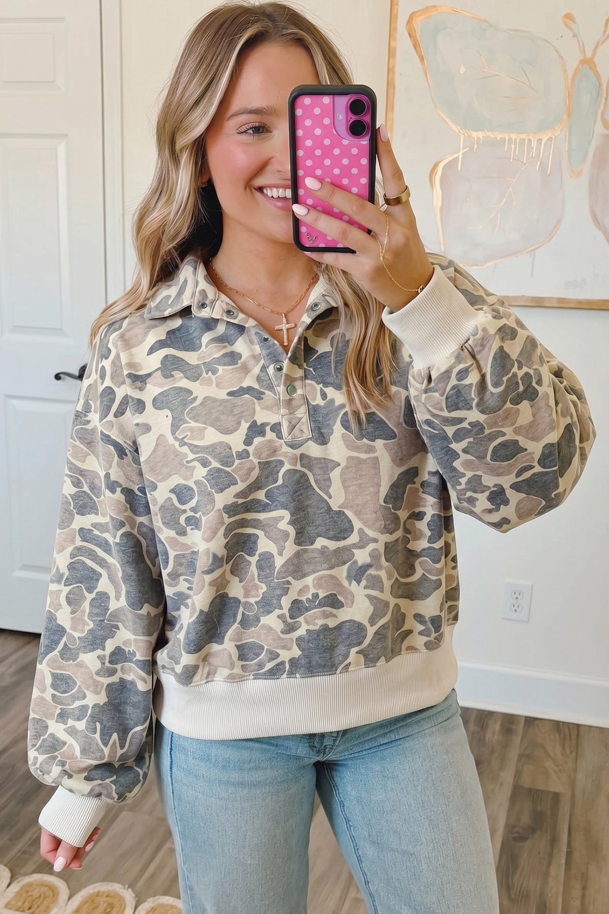 The Weekend Camo Pullover